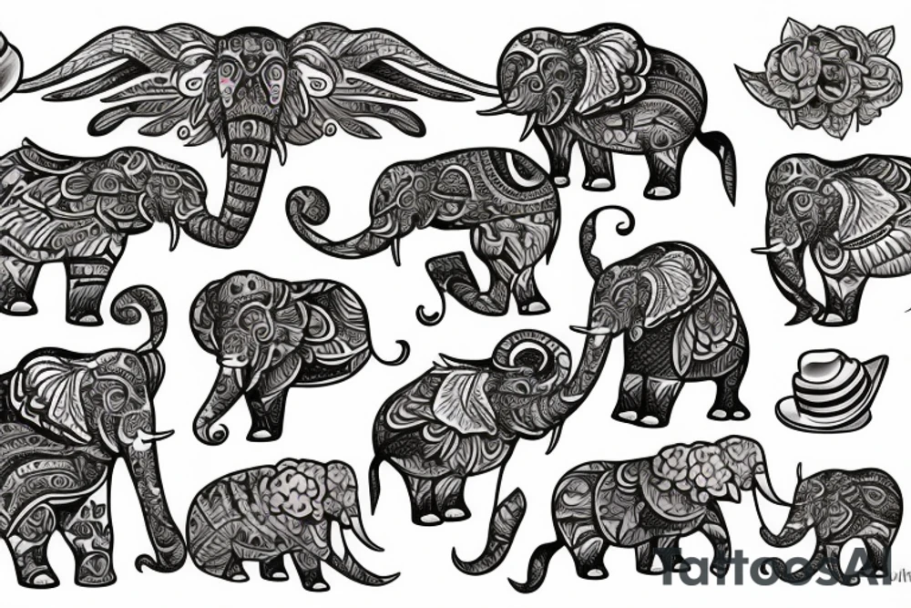Éléphant tattoo idea