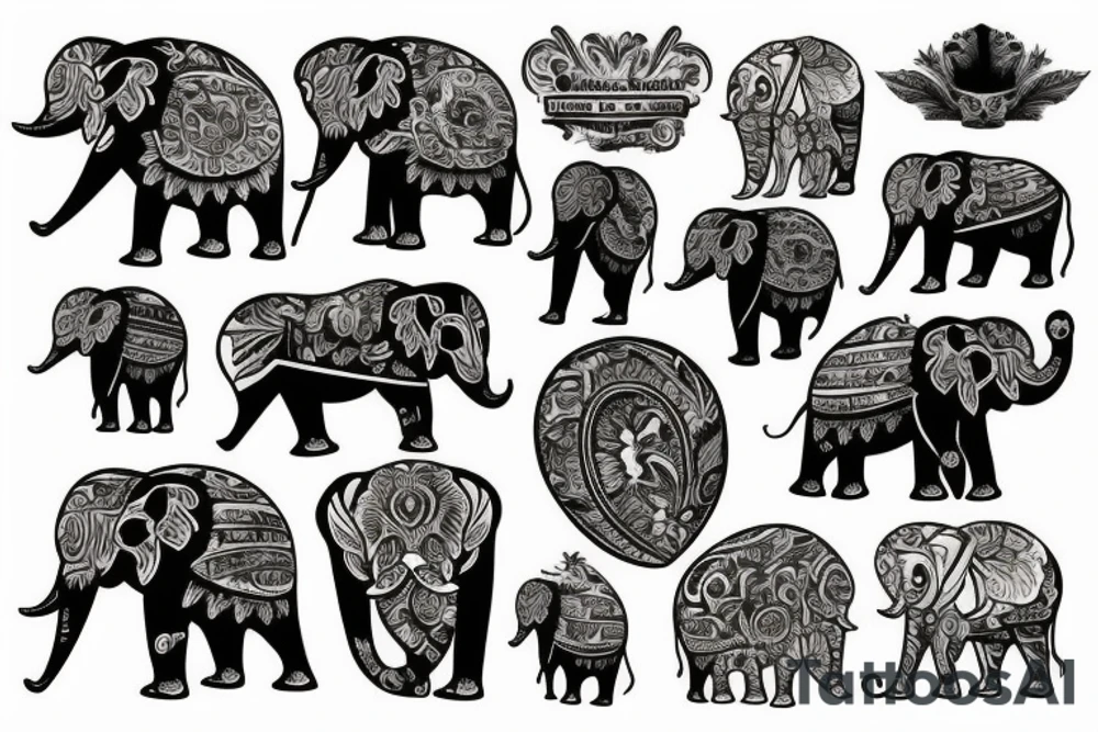 Éléphant tattoo idea