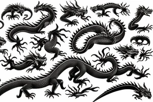 Dragon chinois tattoo idea