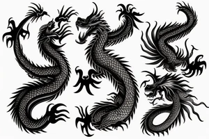 Dragon chinois tattoo idea