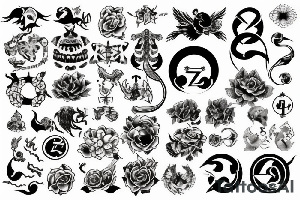 Cancer Zodiac Sign tattoo idea