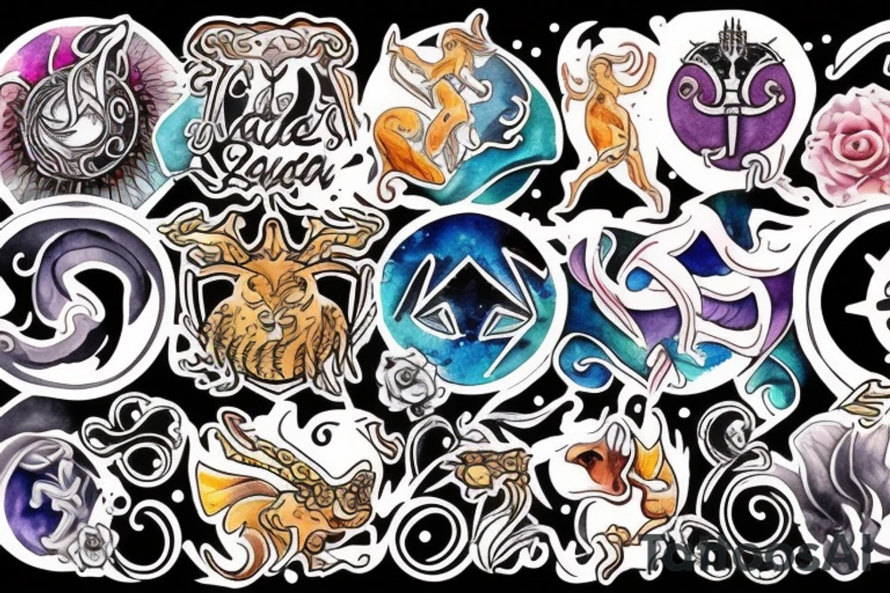 Cancer Zodiac Sign tattoo idea