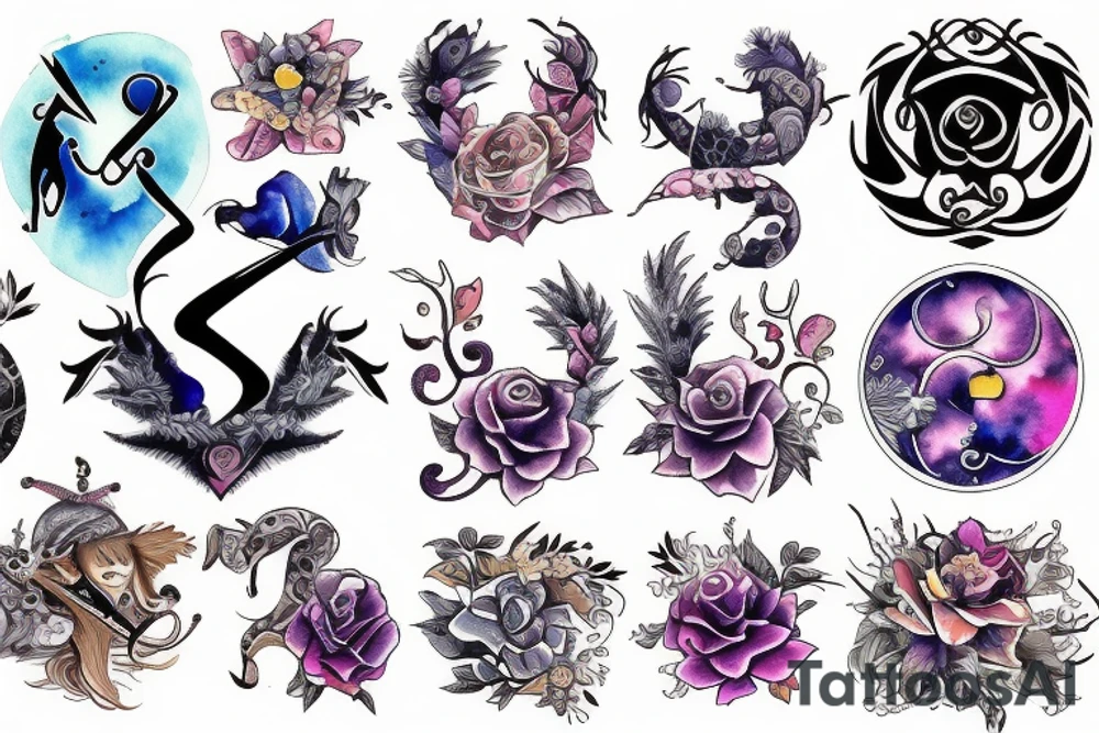 Cancer Zodiac Sign tattoo idea