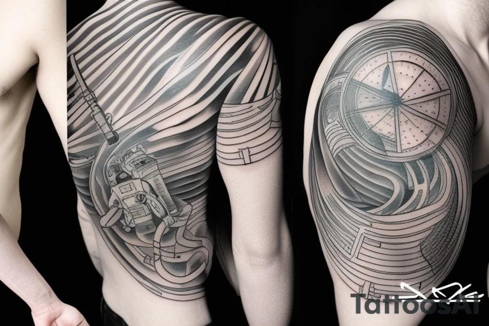 Astronaut tattoo idea