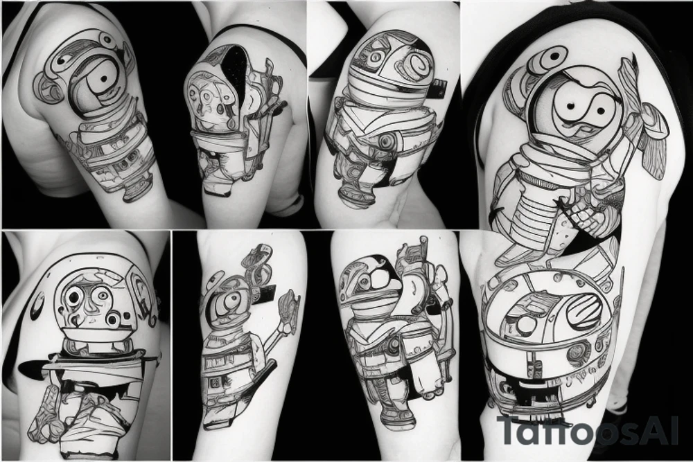Astronaut tattoo idea