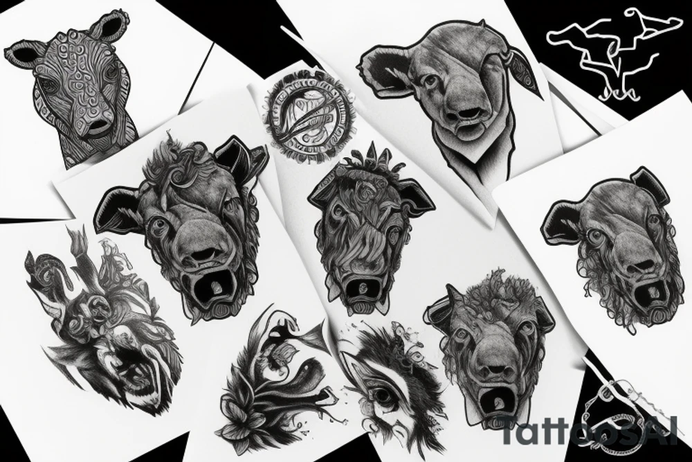 Charging bull tattoo idea