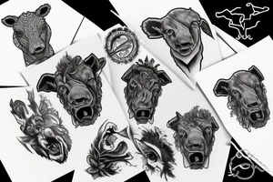 Charging bull tattoo idea