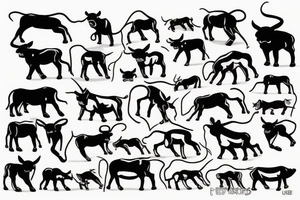 Charging bull tattoo idea