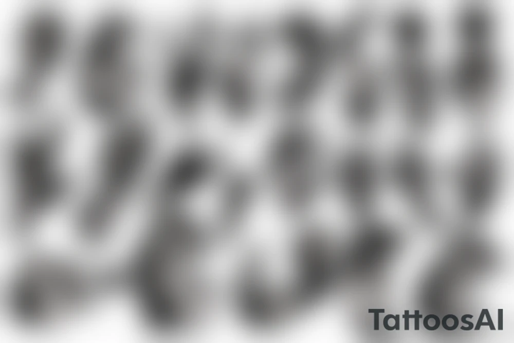 the squirrel from the lines goes down the arm to the palm tattoo idea