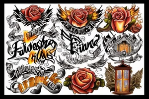 Church is on fire tattoo idea
