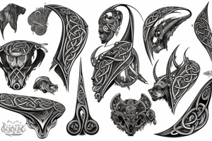 celtic dog tattoo idea