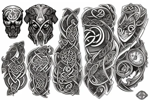celtic dog tattoo idea