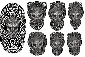 celtic dog tattoo idea