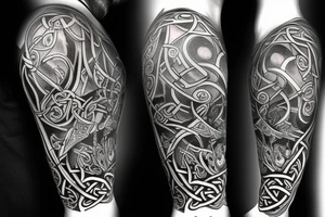 celtic dog tattoo idea