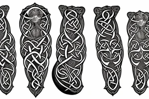 the hound celtic is jumping tattoo idea