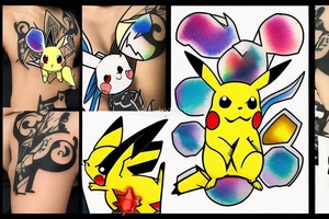 Anime pikachu tattoo idea