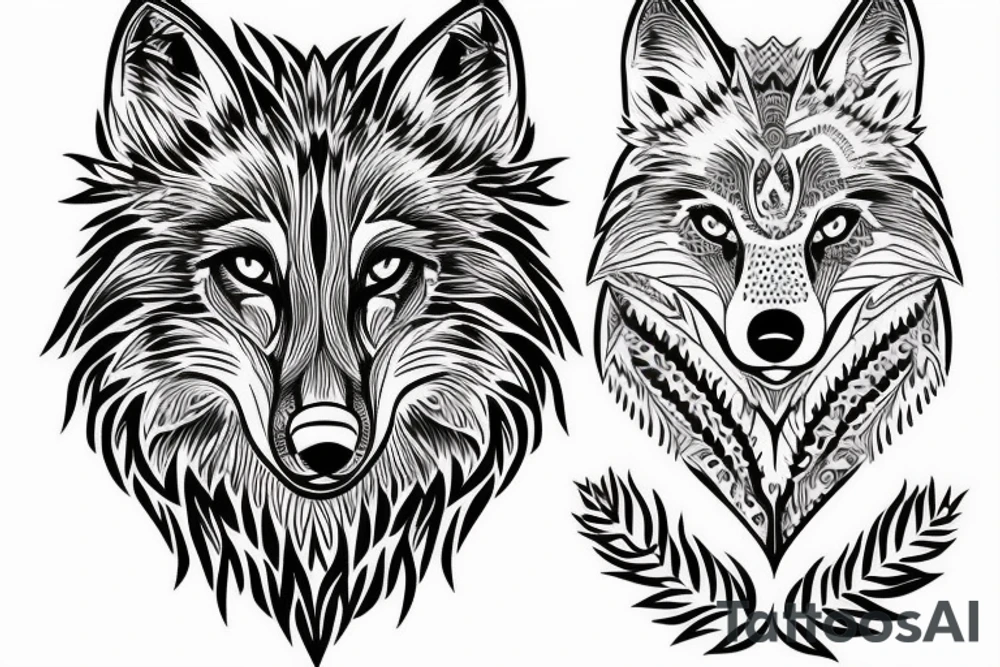 Wolf. Protecting tattoo idea