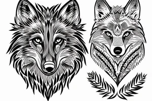 Wolf. Protecting tattoo idea