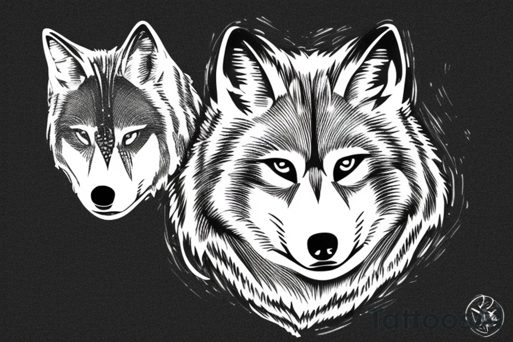 Wolf. Protecting tattoo idea