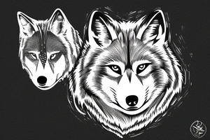 Wolf. Protecting tattoo idea