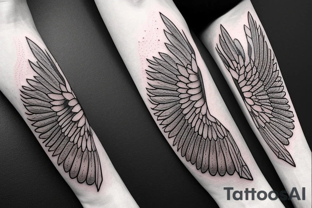 realistic stick of butter with wings on fire tattoo idea