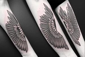 realistic stick of butter with wings on fire tattoo idea