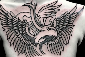 realistic stick of butter with wings on fire tattoo idea