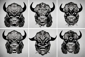 Angry bull tattoo idea