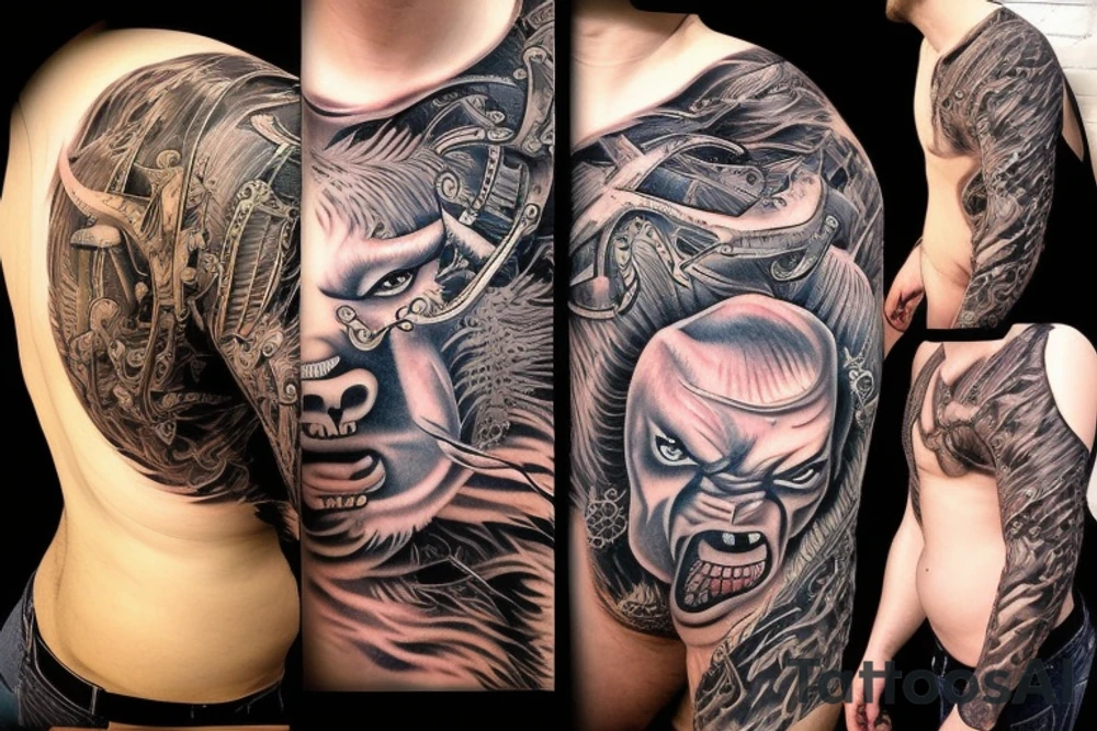 Angry bull tattoo idea