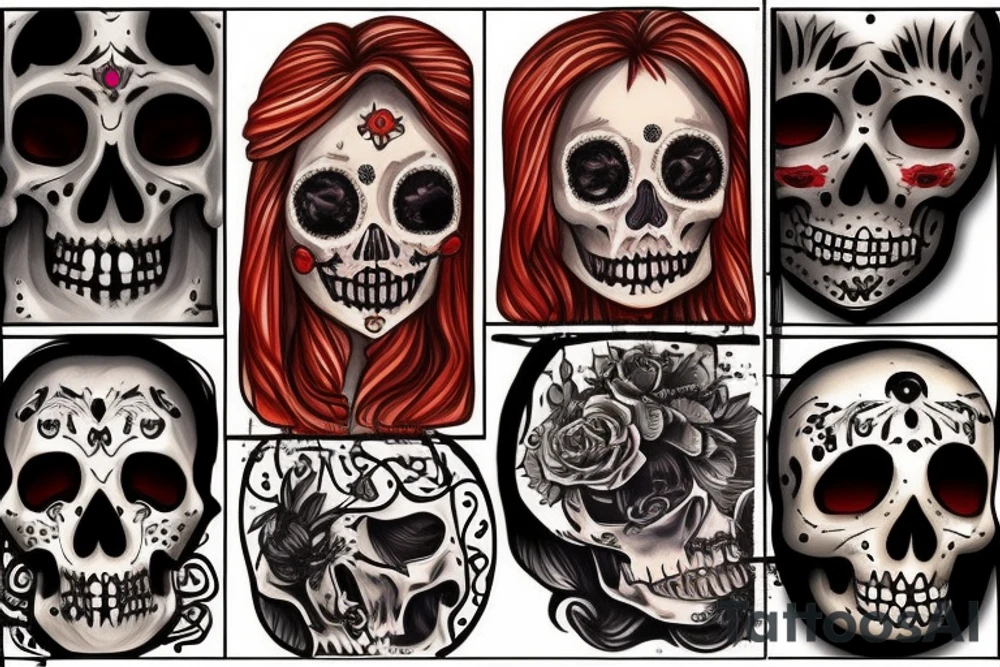 Mexican del muerta tattoo idea