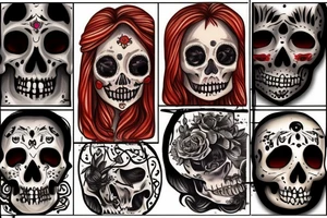 Mexican del muerta tattoo idea