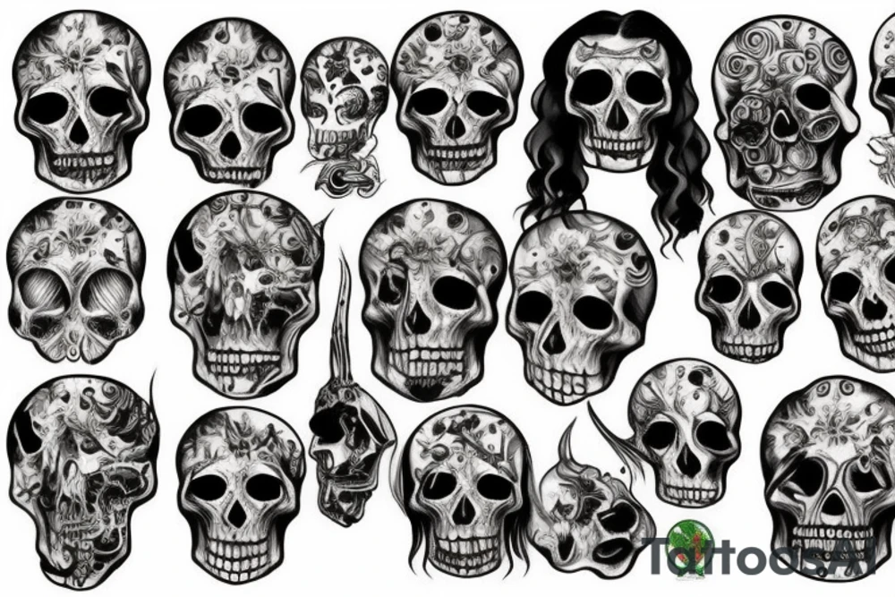 Mexican del muerta tattoo idea