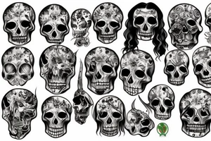 Mexican del muerta tattoo idea