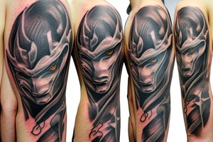 Angry bull tattoo idea