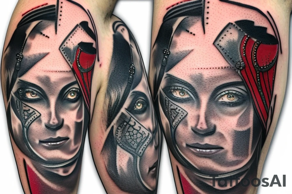 gladiator in a colosseum tattoo idea