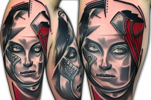gladiator in a colosseum tattoo idea