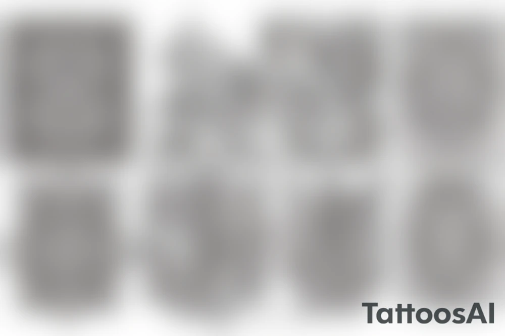 Paisley pattern tattoo idea