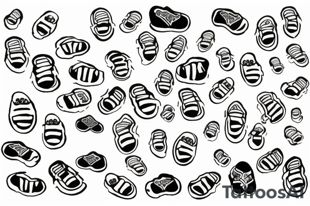 Baby footprints tattoo idea
