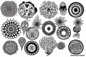 Color theory wheel tattoo idea