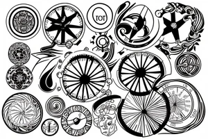 Color theory wheel tattoo idea