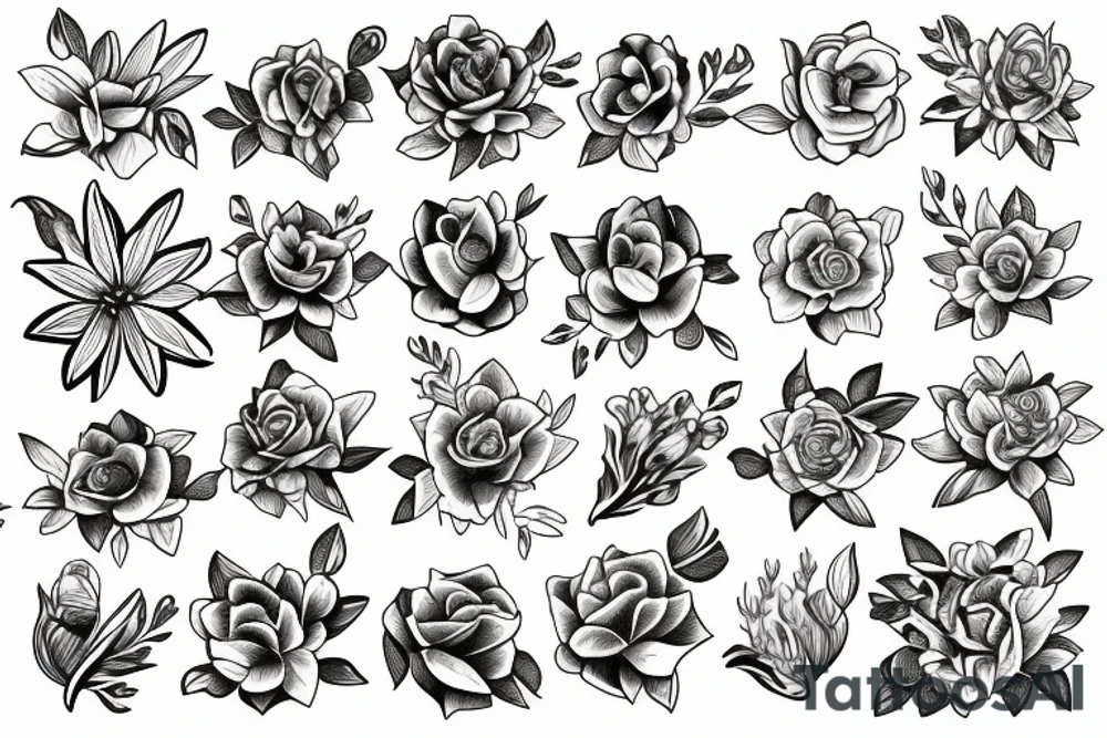 Flowers tattoo idea