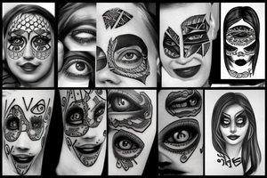 Real eyes tattoo idea