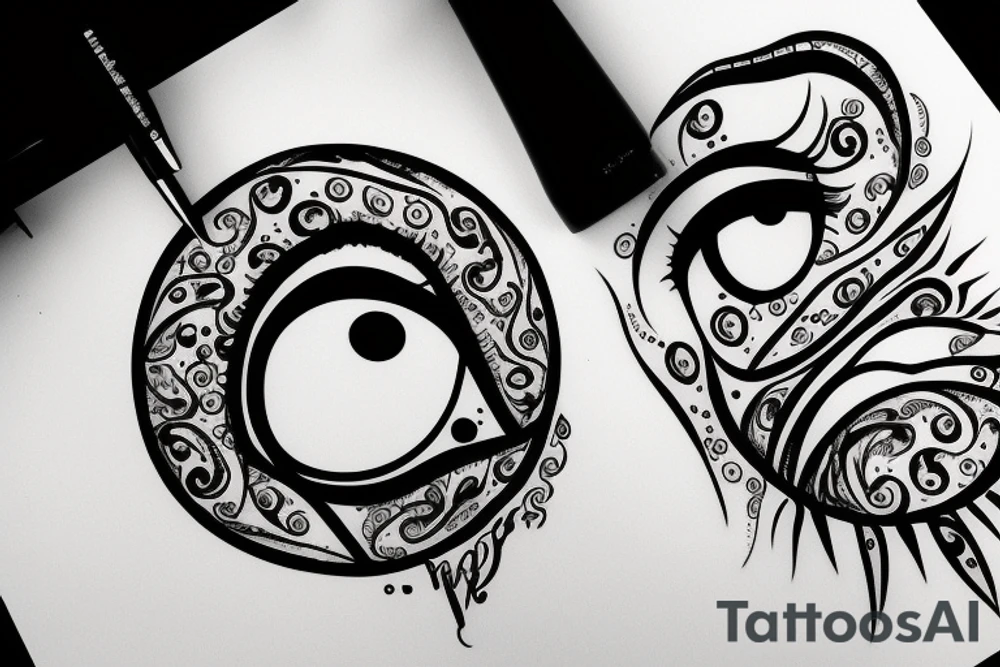 Real eyes tattoo idea