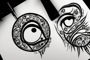 Real eyes tattoo idea