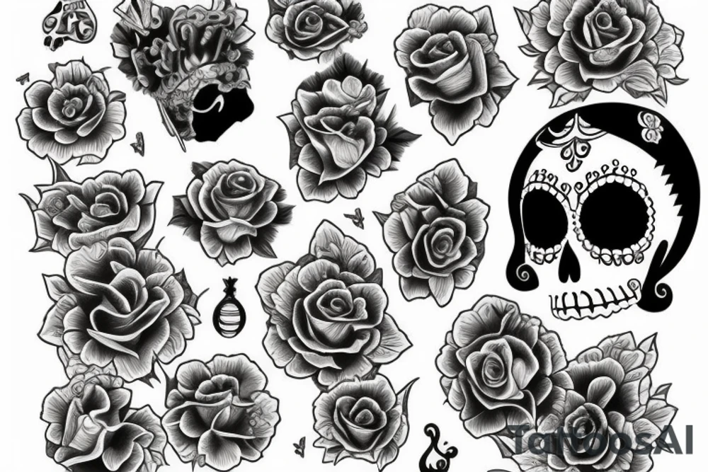La catrina realistc tattoo idea