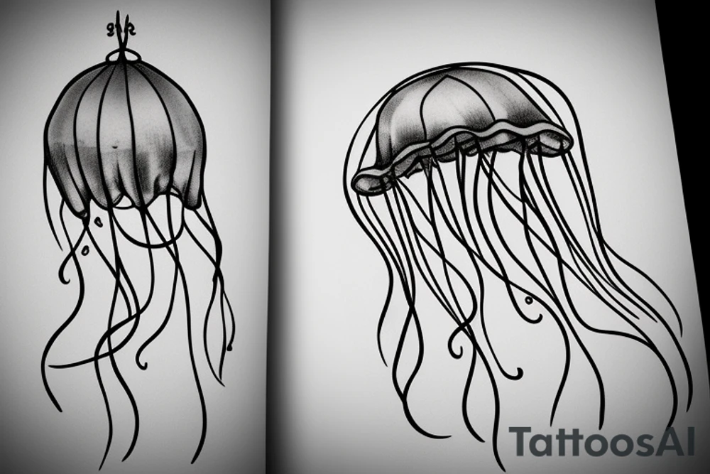 jellyfish balloon tattoo idea
