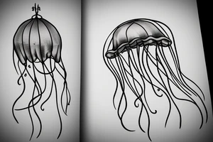 jellyfish balloon tattoo idea