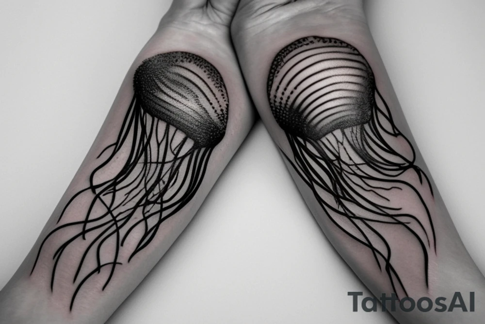 baloon like a jellyfish tattoo idea