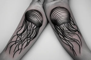 baloon like a jellyfish tattoo idea