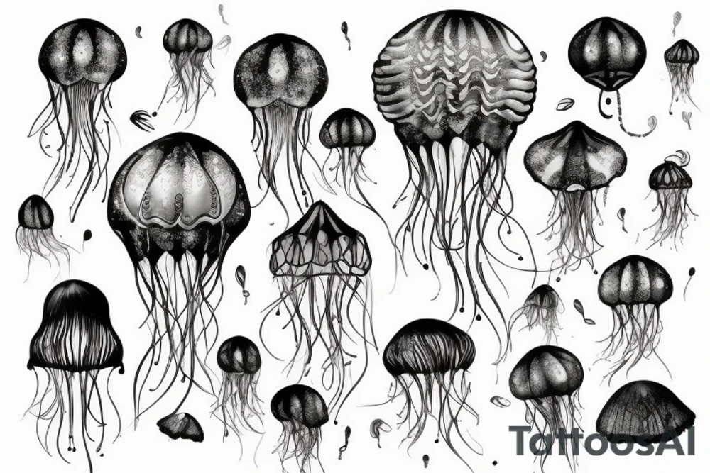 baloon like a jellyfish tattoo idea